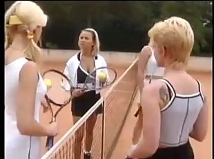Nice German tennis court sex